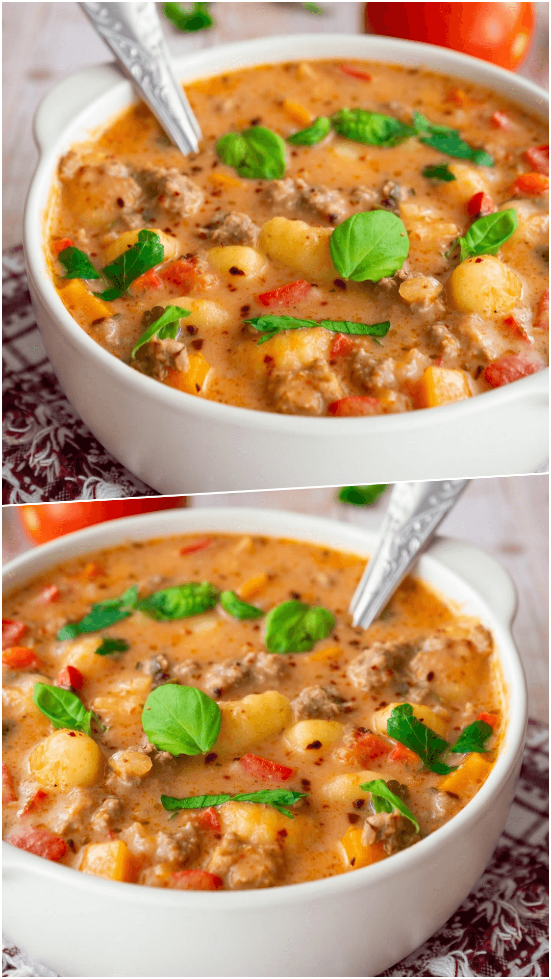 Schmeckt am nächsten Tag genauso perfekt wie frisch zubereitet, Cremige Gnocchi-Suppe