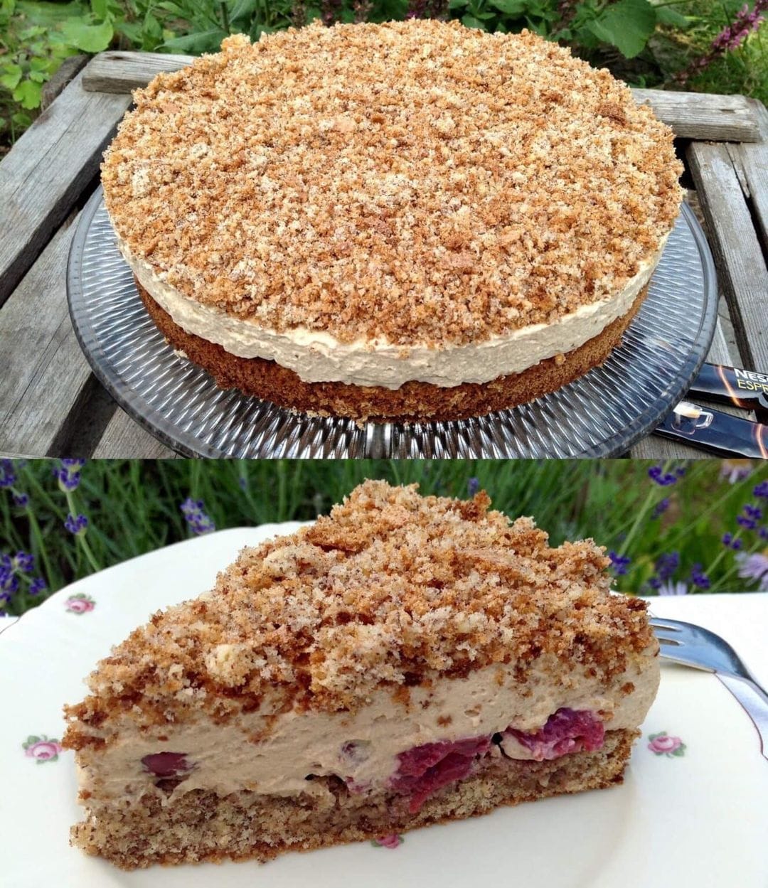 Suchtgefahr garantiert: Espresso-Nuss-Torte mit Kirschen