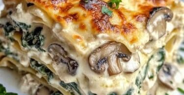 Cremige Lasagne mit Spinat und Pilzen: Ein Gedicht für den Gaumen